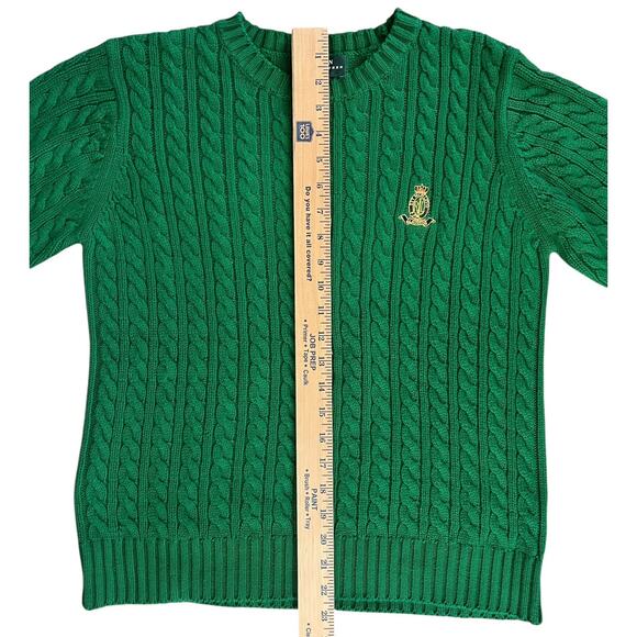 Lauren Ralph Lauren Old Money Crown Sweater Tennis Prep Preppy Petite Small - Picture 6 of 7